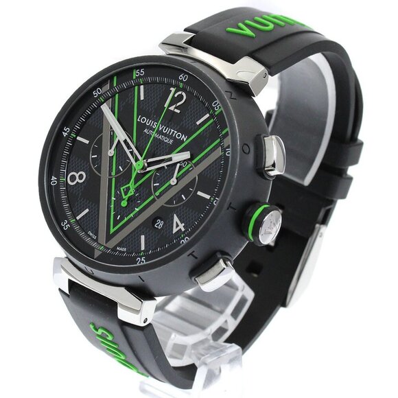 LOUIS VUITTON Tambour Damier Graphite Lace QA130 Automatic Men's Watch_885836 - Picture 3 of 7